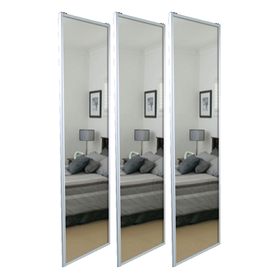 Sliding Door Package 3 X Mirror Doors, Double Mirrored Sliding Doors