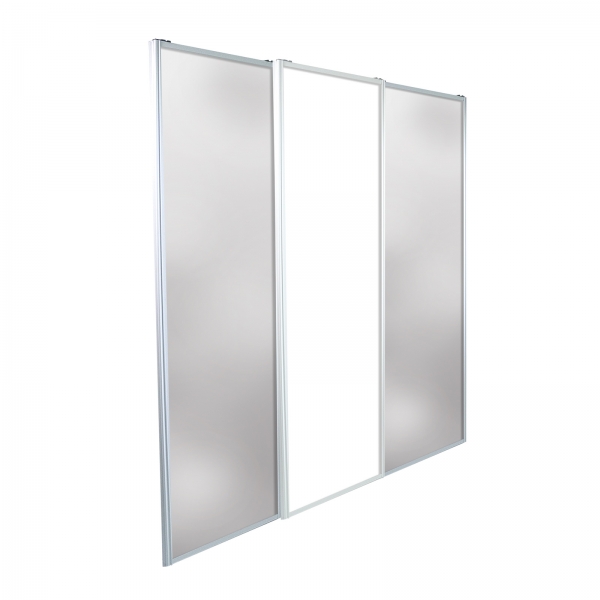 Sliding Door Package - 3 x Combination Doors (1 x Melamine / 2 x Mirror)